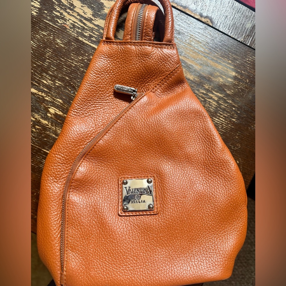 Valentina Italia Leather Backpack Gem